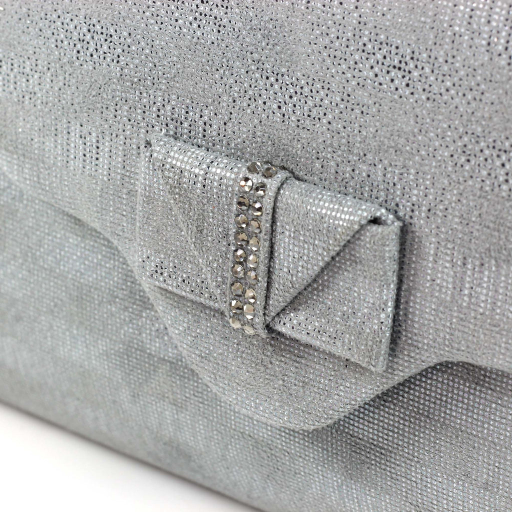 Mira Pewter Clutch Bag