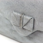 Mira Pewter Clutch Bag