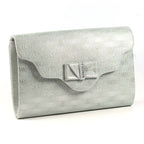 Mira Silver Clutch Bag