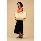 Bryon Metallic Beach Bag