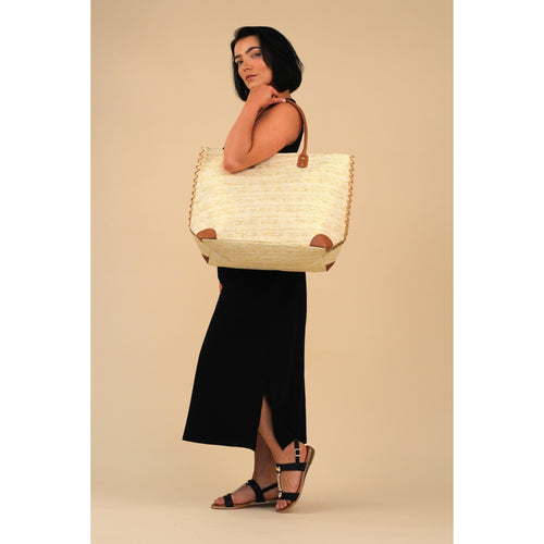 Bryon Metallic Beach Bag