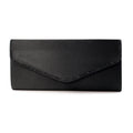 Janelle Black Satin Bag