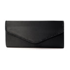Janelle Black Satin Bag