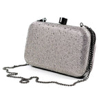 Regal / Rubiya Dark Grey Gemstone Clutch