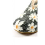 Daisy Grey Flower Slipper