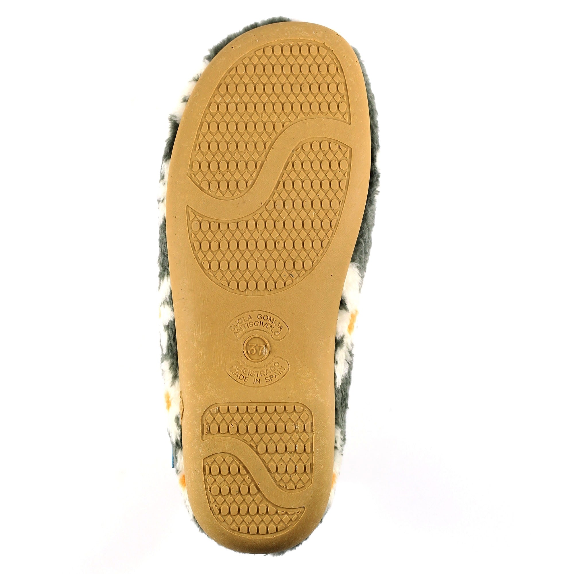 Daisy Grey Flower Slipper
