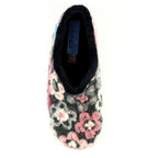 Hippy Black Flower Full Slipper