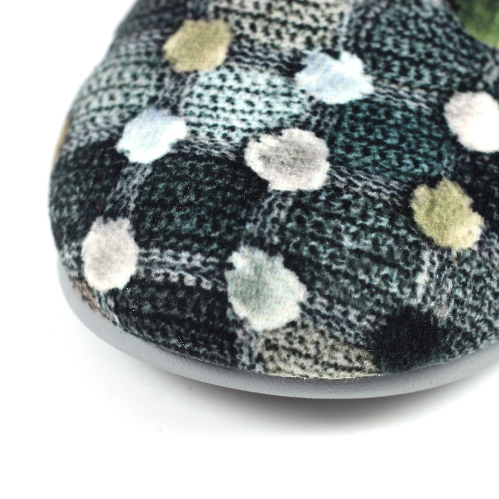 Crackle Grey Slip On Slipper