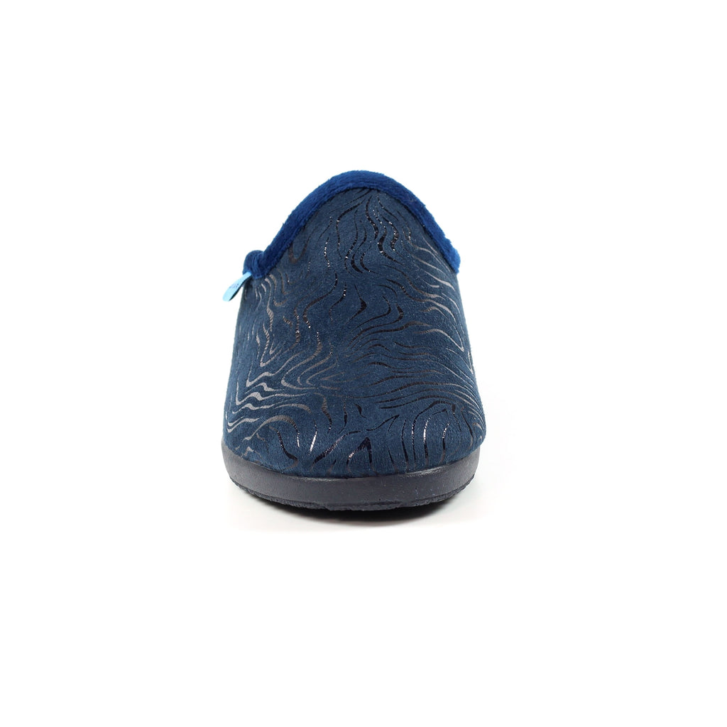Darlene Navy Slipper