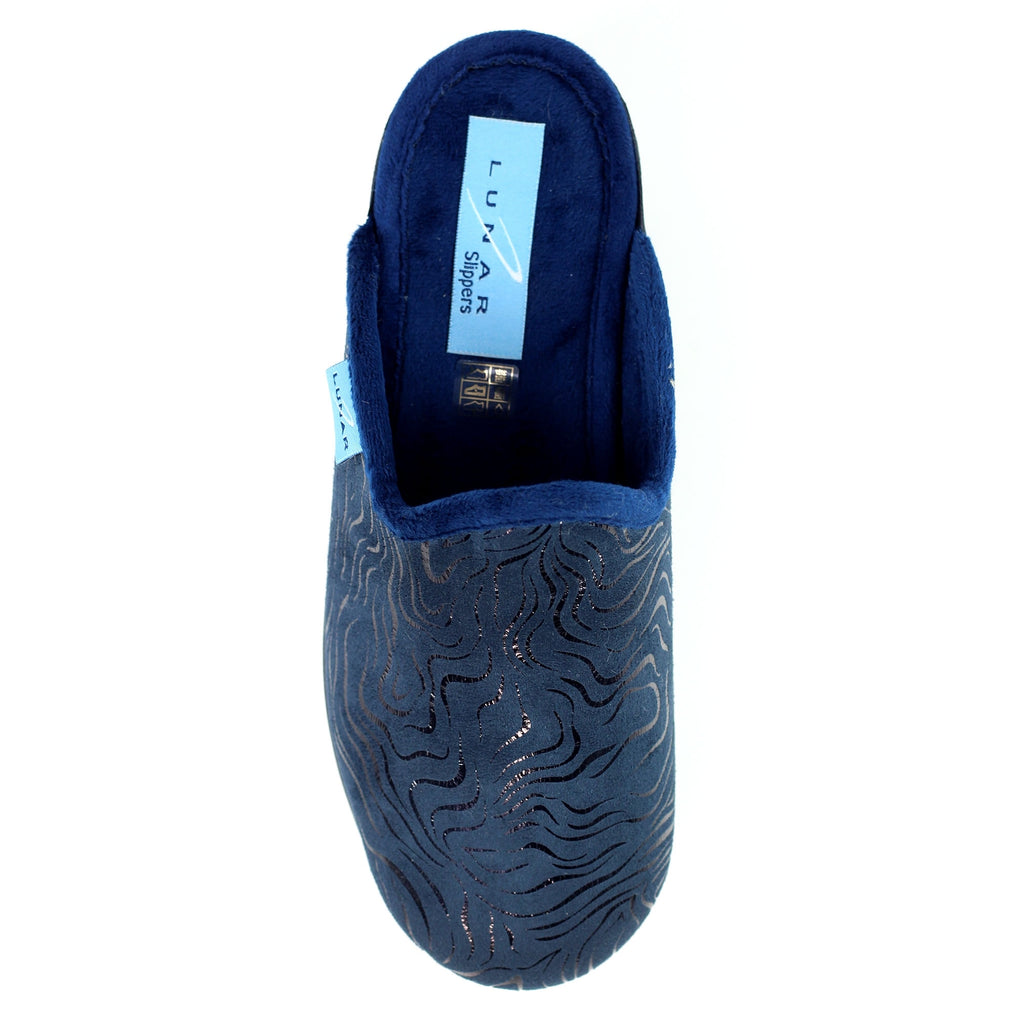 Darlene Navy Slipper