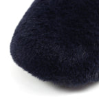 Shake Navy Fur Trim Slipper