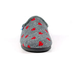 Bruna Grey Mule Slipper