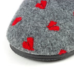 Bruna Grey Mule Slipper