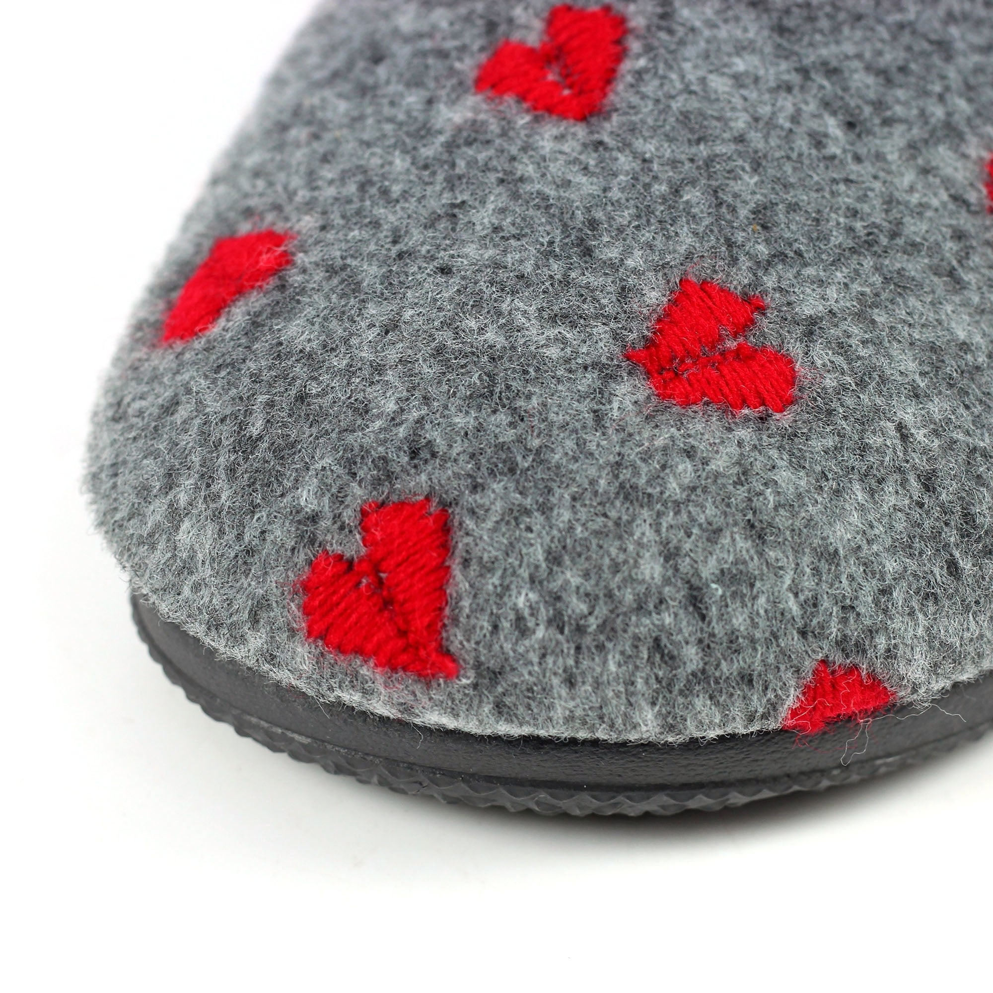 Bruna Grey Mule Slipper
