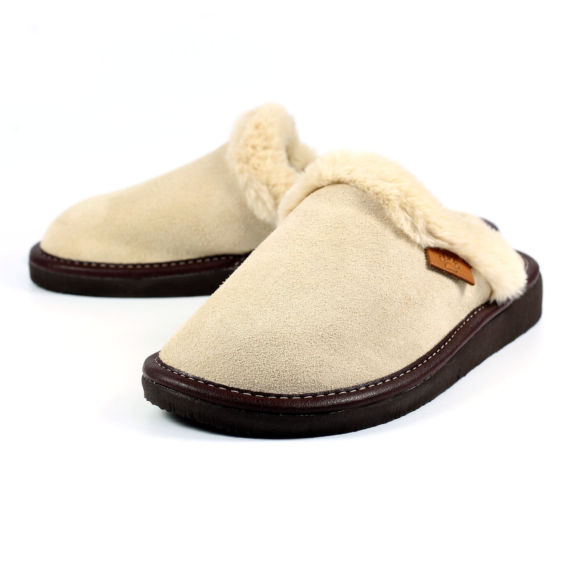 Lazy Dogz Otto Beige Suede Slipper