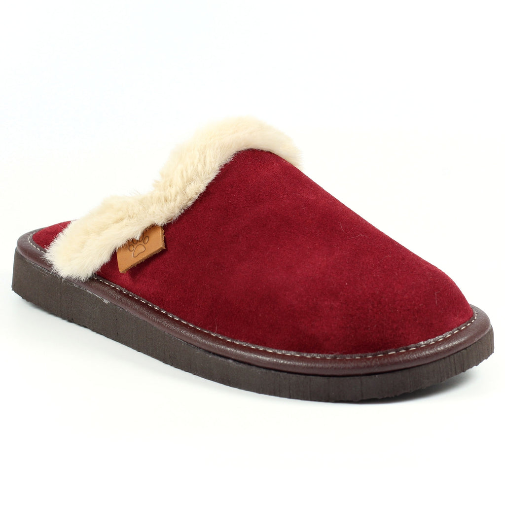 Lazy Dogz Otto Burgundy Suede Slipper