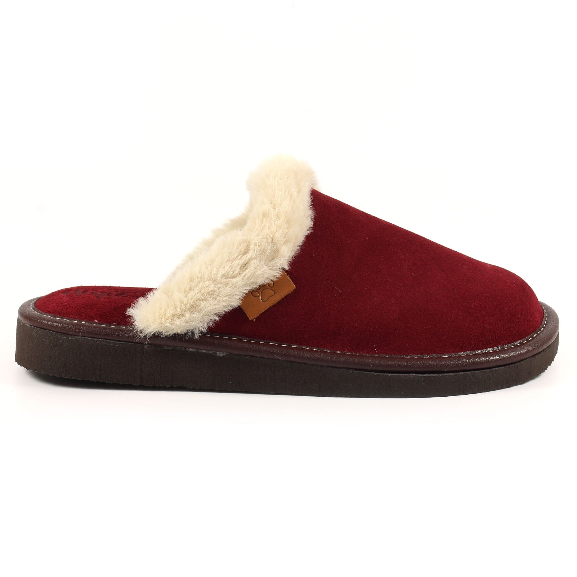 Lazy Dogz Otto Burgundy Suede Slipper