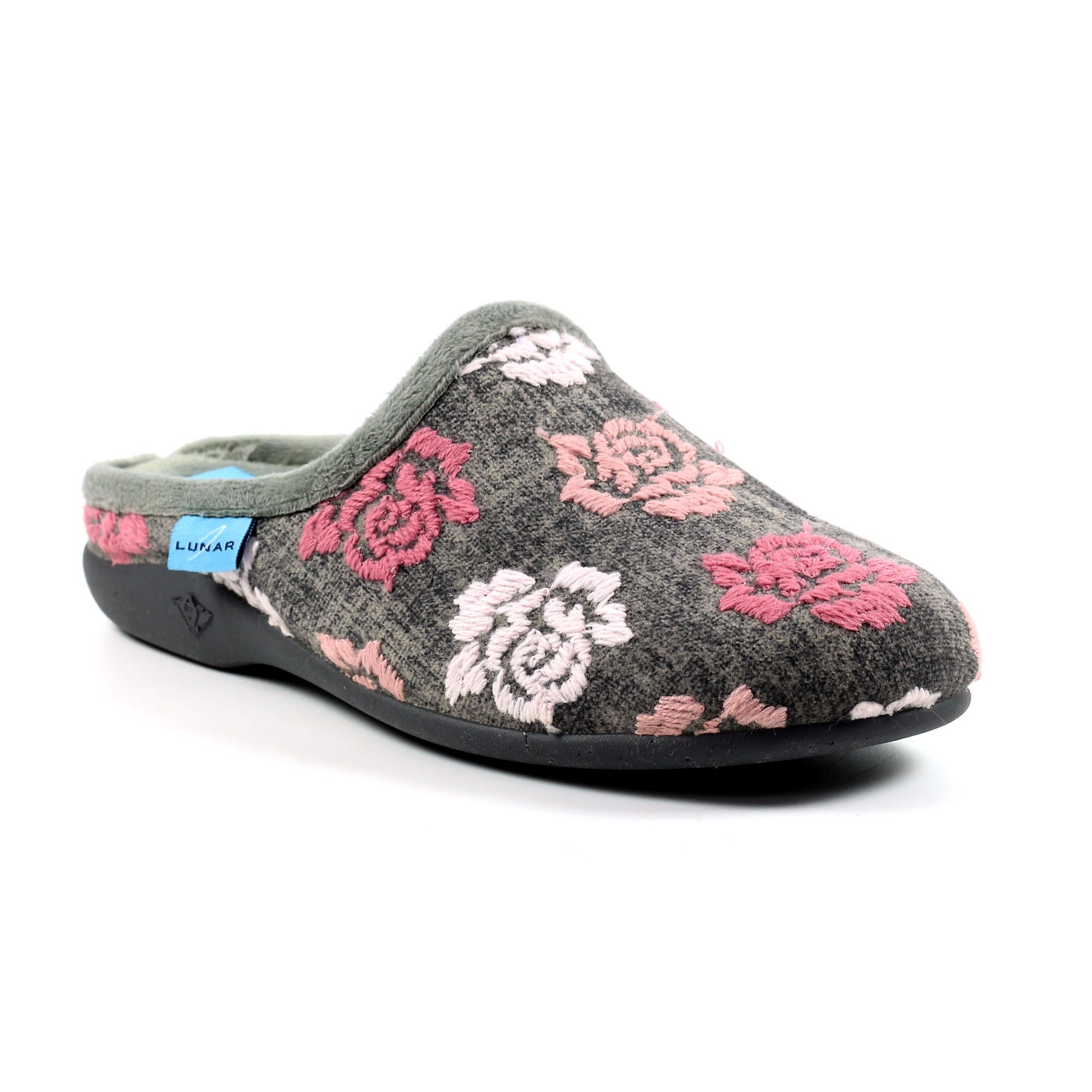 Empire Grey Mule Slipper