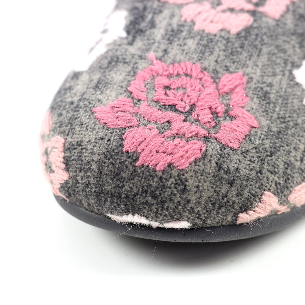 Empire Grey Mule Slipper