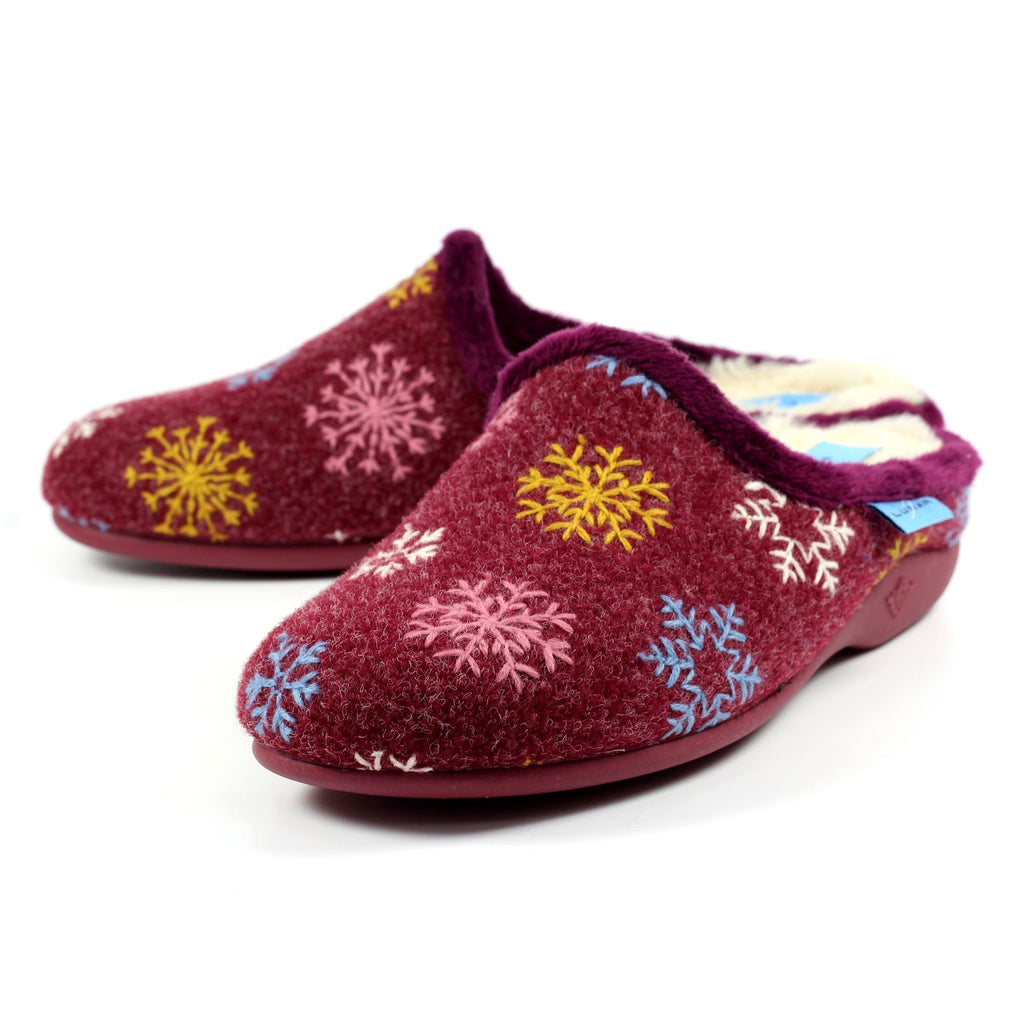 Juniper Burgundy Mule Slipper