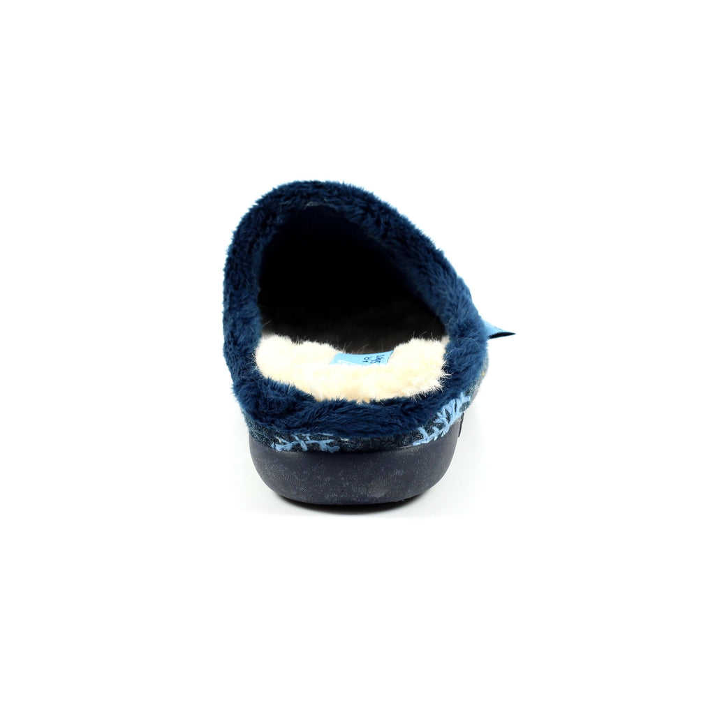 Juniper Navy Mule Slipper
