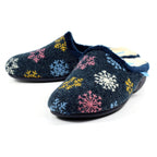 Juniper Navy Mule Slipper