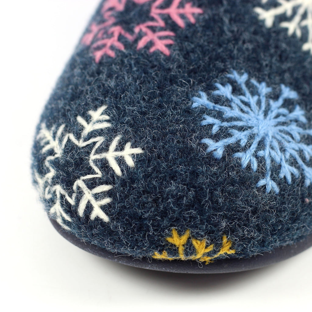 Juniper Navy Mule Slipper