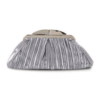 Sienna II Light Grey Clutch Bag