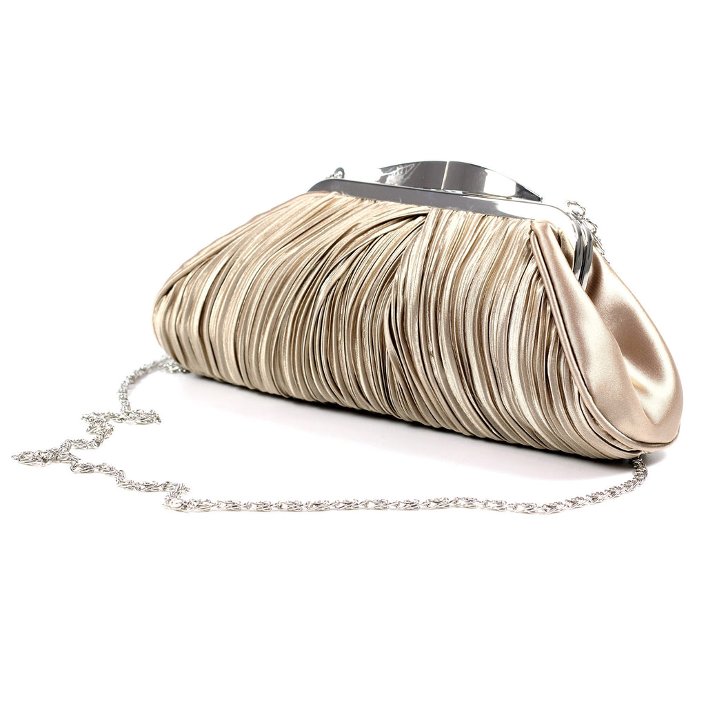 Sienna II Champagne Clutch Bag