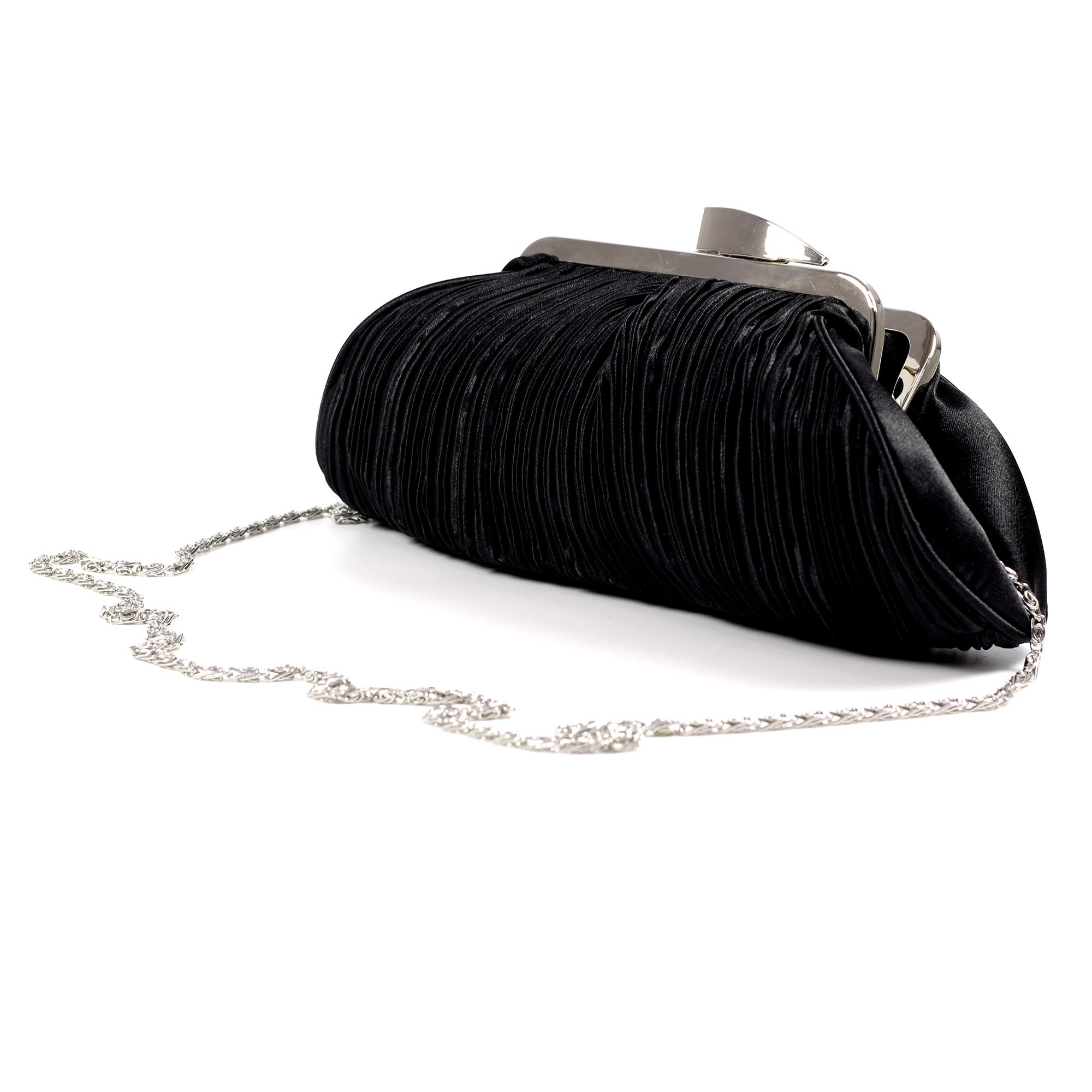 Sienna II Black Clutch Bag