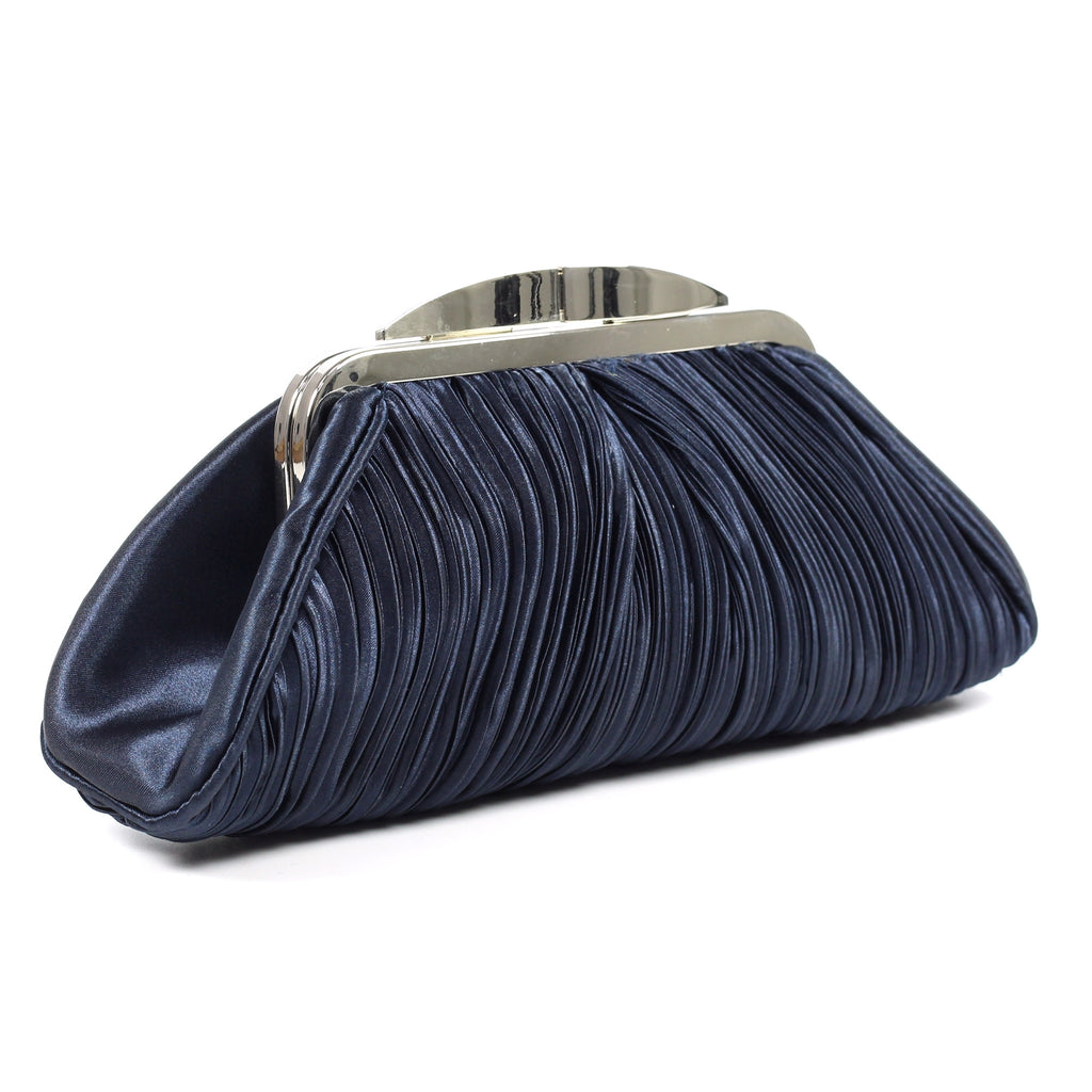 Sienna II Navy Clutch Bag