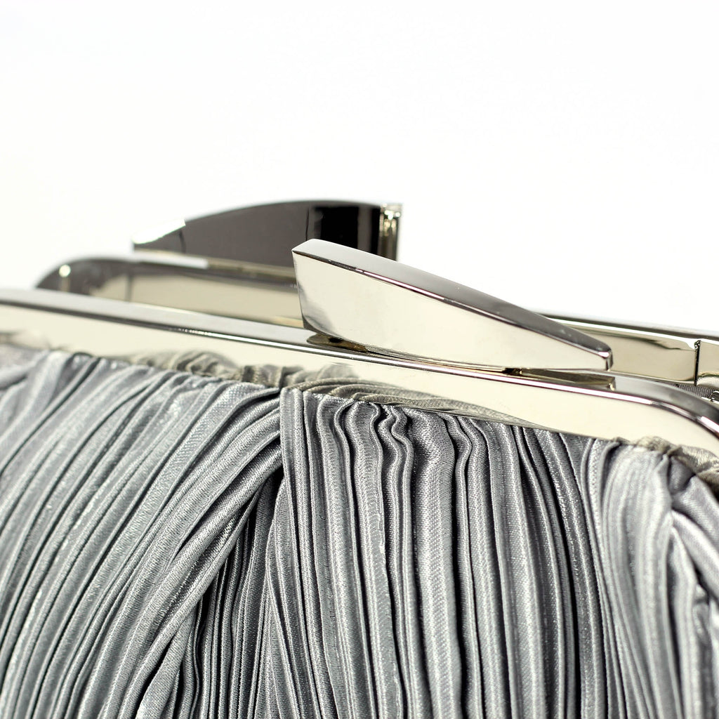 Sienna II Light Grey Clutch Bag