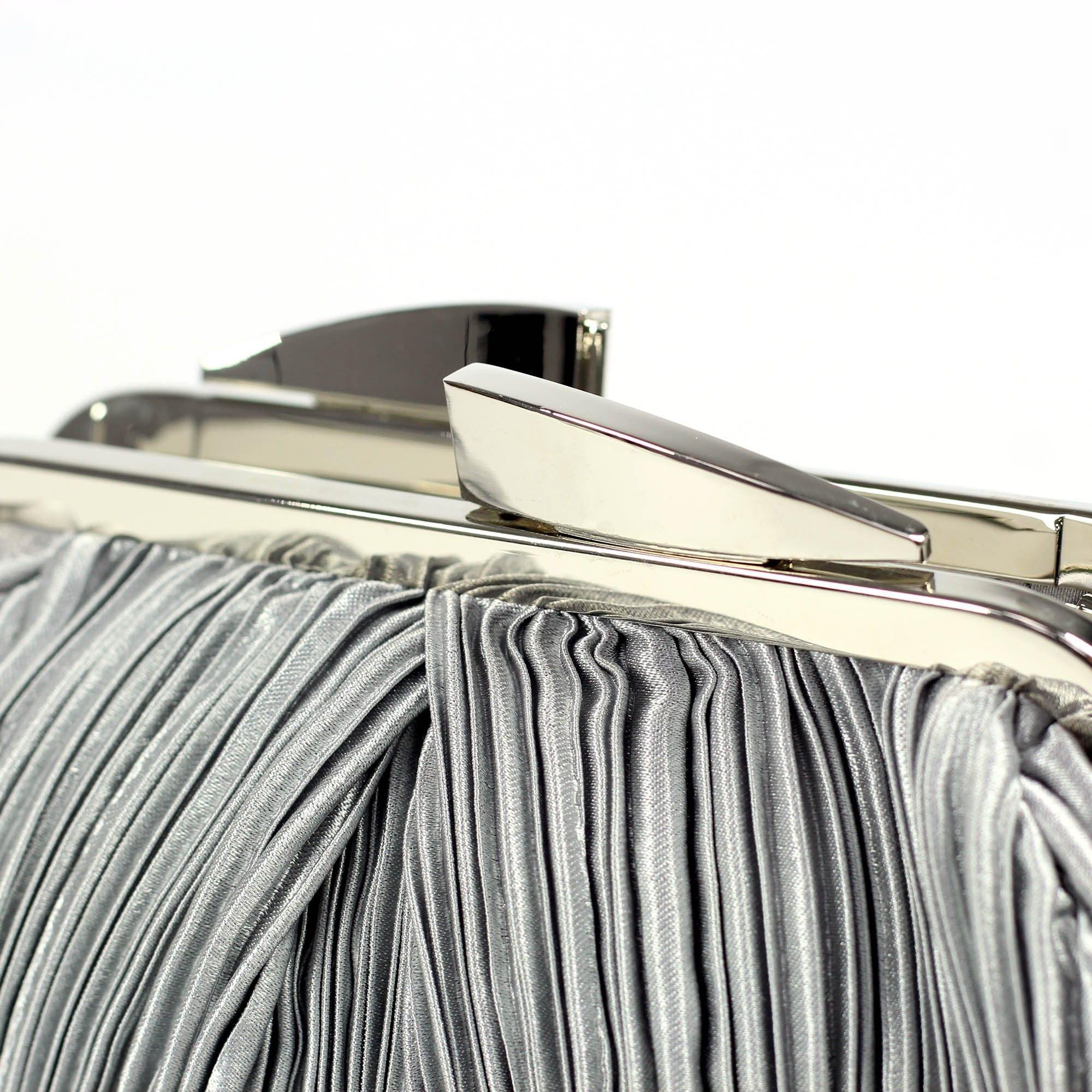Sienna II Light Grey Clutch Bag