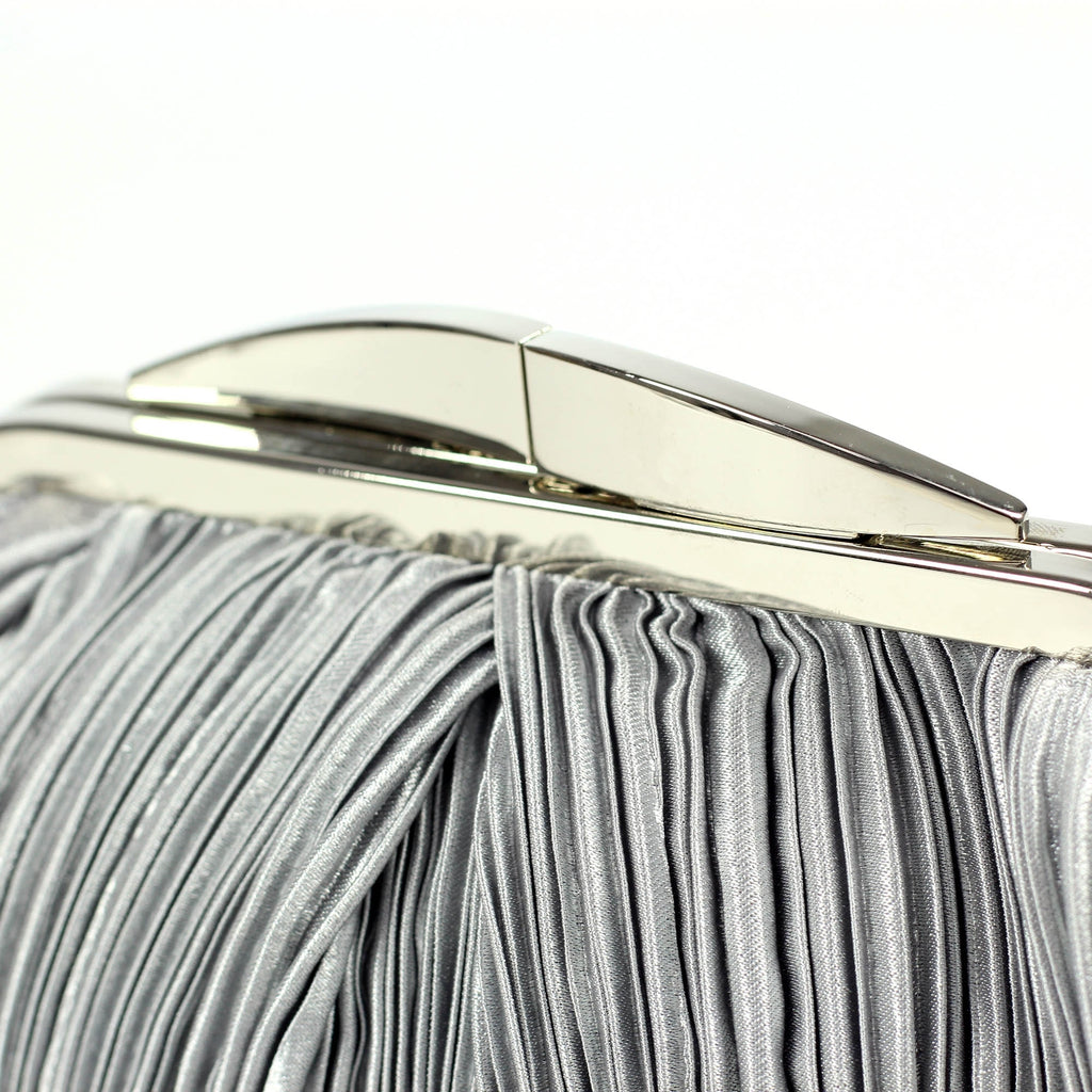 Sienna II Light Grey Clutch Bag