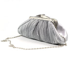 Sienna II Light Grey Clutch Bag