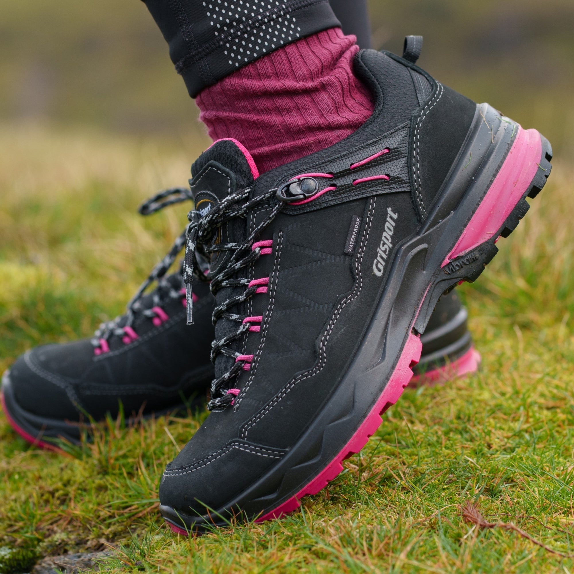 Ladies Bodmin Black Walking Shoe