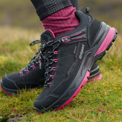 Ladies Bodmin Black Walking Shoe