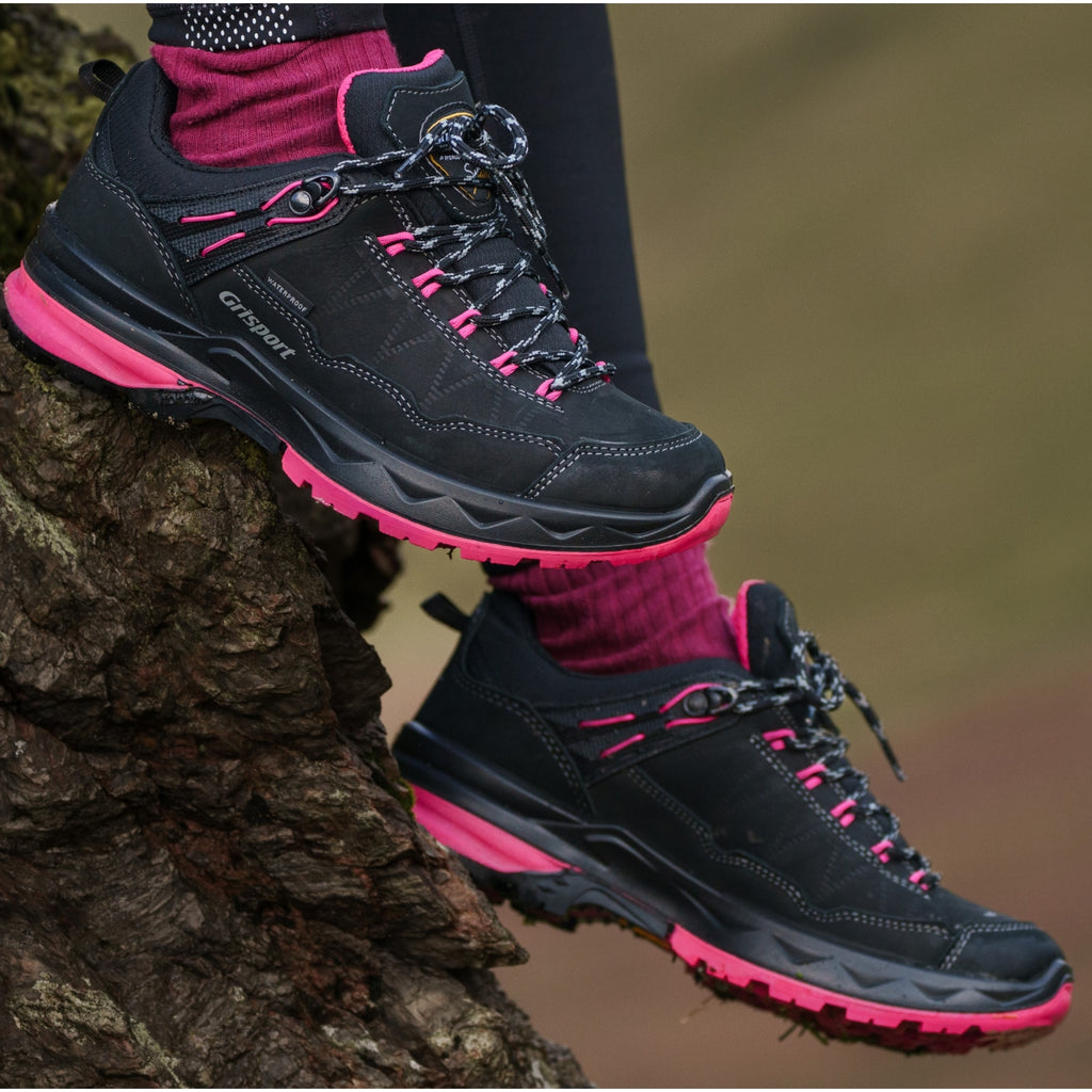 Ladies Bodmin Black Walking Shoe
