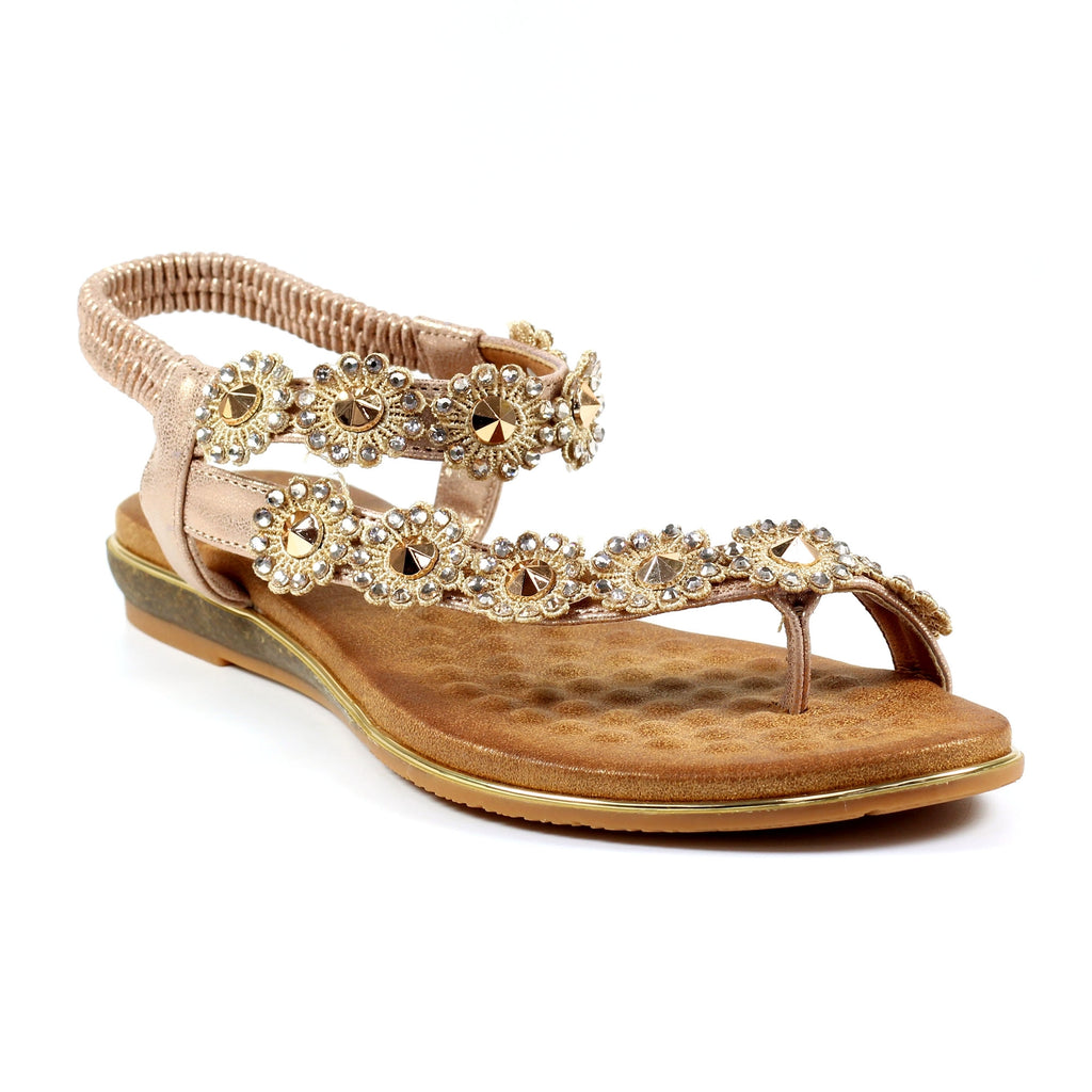 Charlotte II Rose Gold Sandal