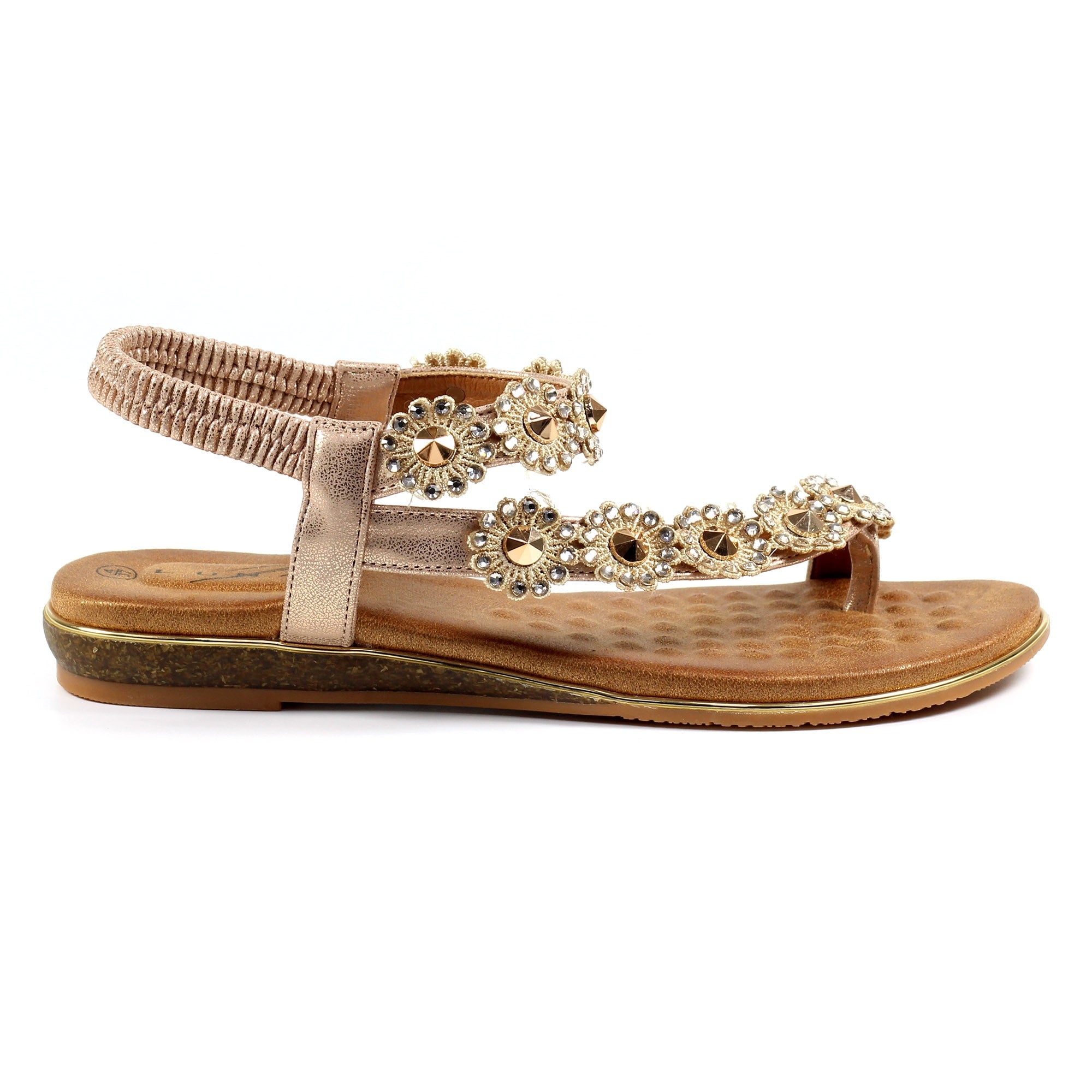 Charlotte II Rose Gold Sandal