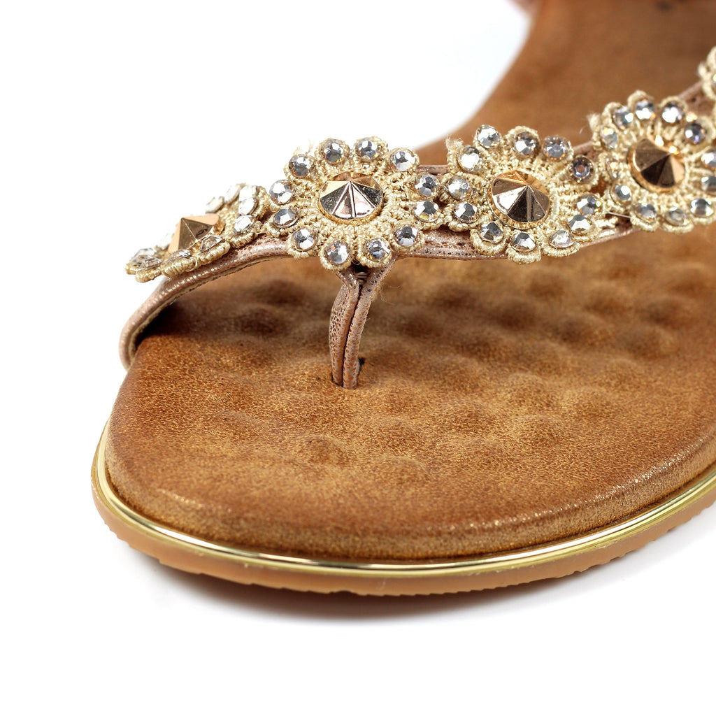 Charlotte II Rose Gold Sandal