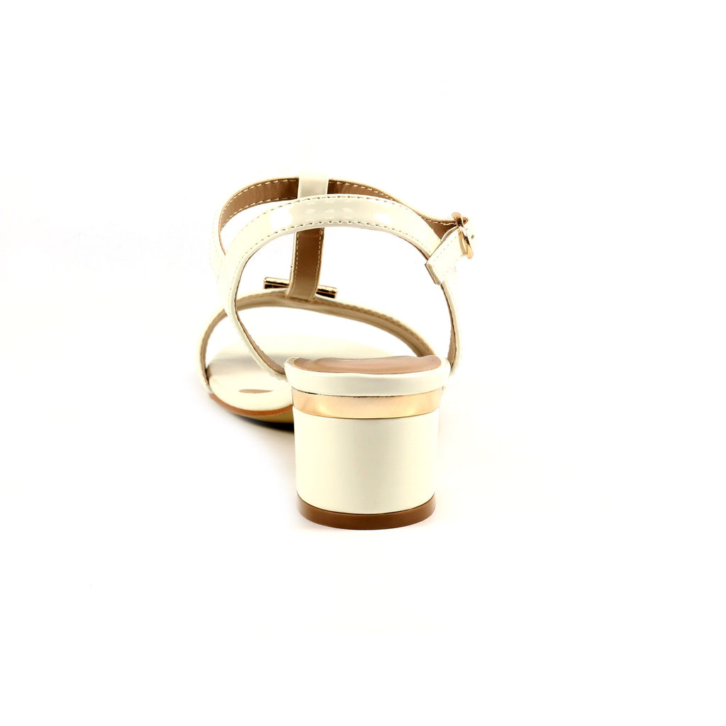 Blaze White Patent Sandal