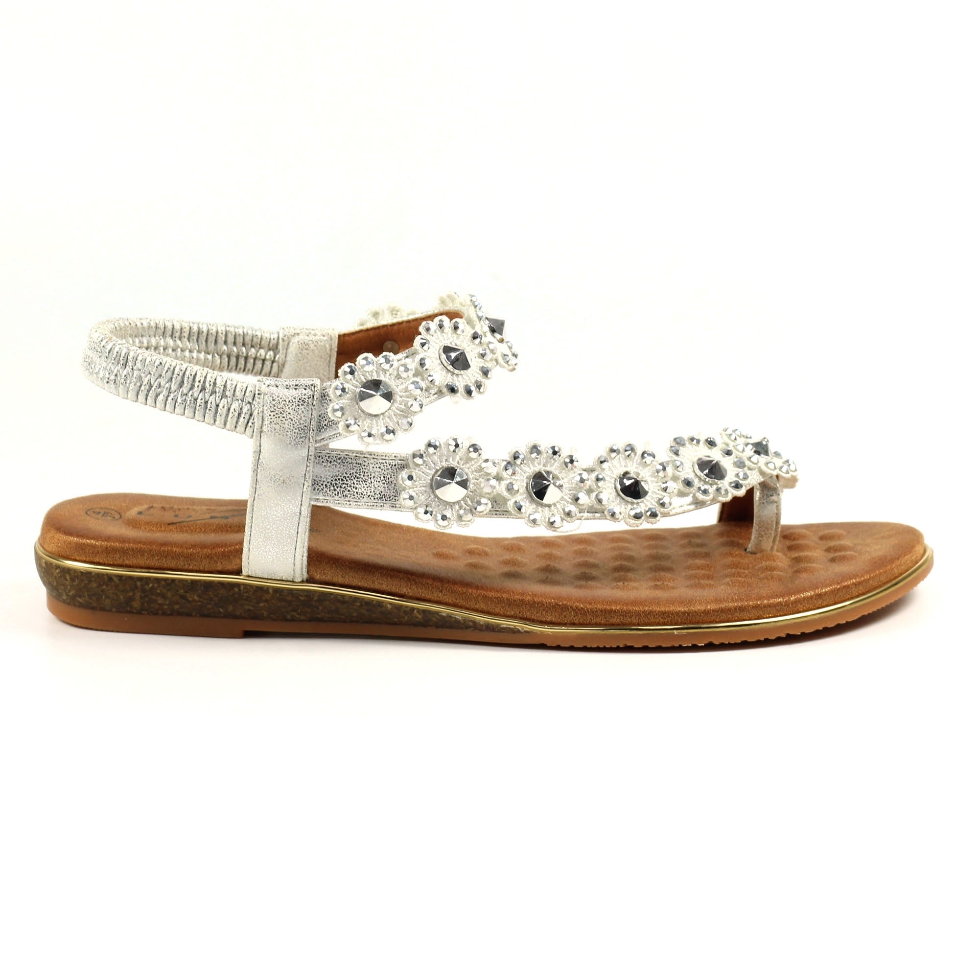Charlotte II Silver Sandal