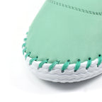 St. Ives Mint Leather Plimsoll