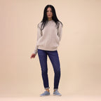 St. Ives Light Blue Leather Plimsoll