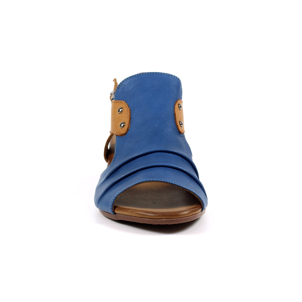 Jaden Blue Leather Sandal