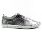 St. Ives Metallic Silver Plimsoll