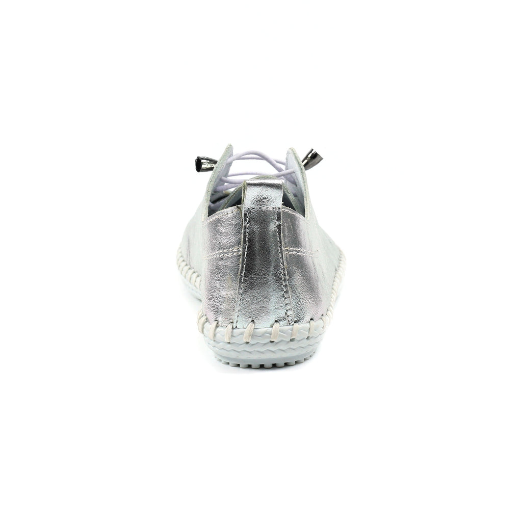 St. Ives Metallic Silver Plimsoll