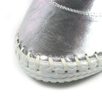 St. Ives Metallic Silver Plimsoll