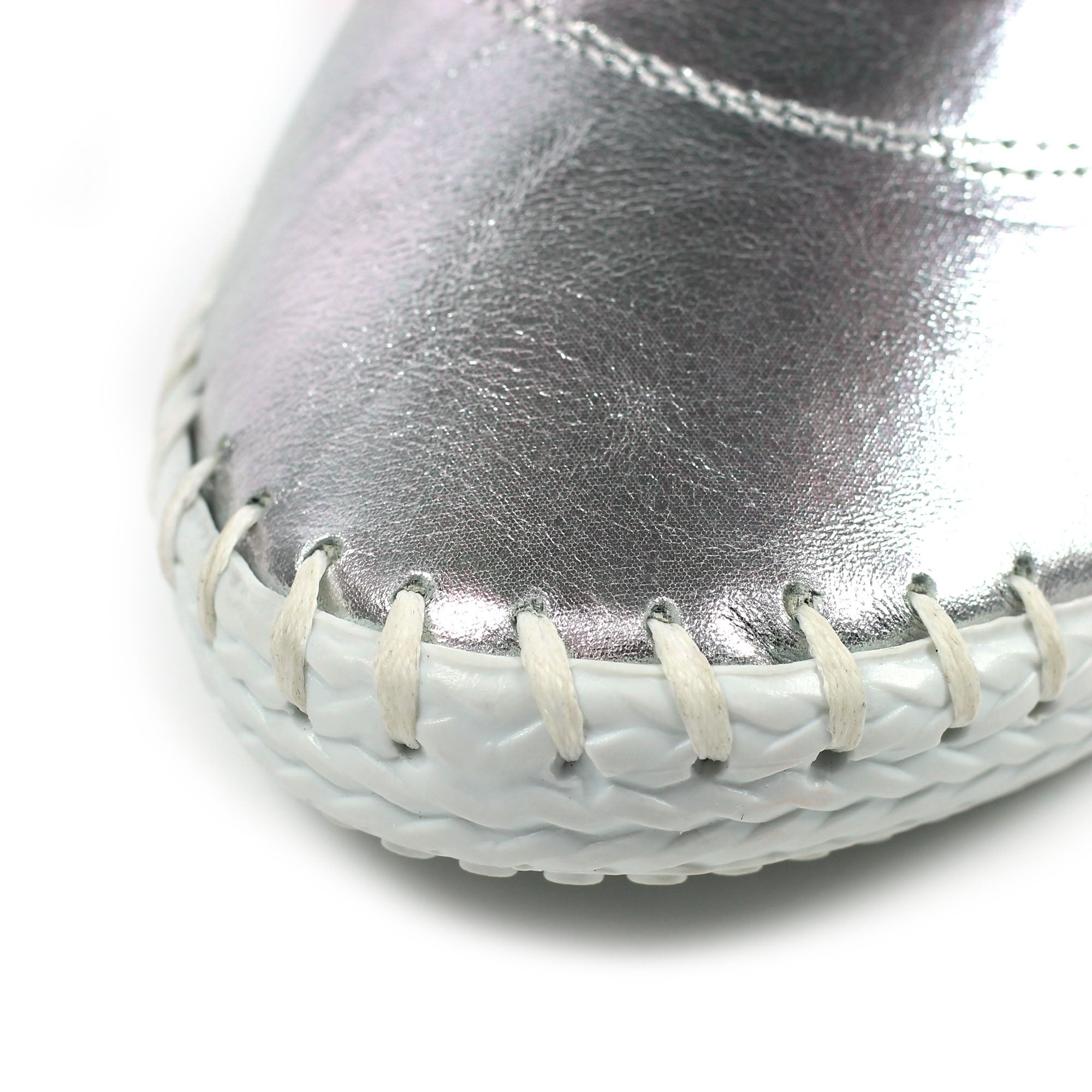 St. Ives Metallic Silver Plimsoll